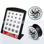 brpg131 plugs gauges acrylic body jewelry ear lobe