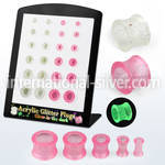 brpg176 tunnels gauges acrylic body jewelry ear lobe