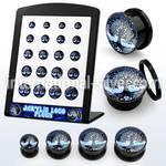 brpg185 plugs gauges acrylic body jewelry ear lobe