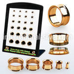 brpg198 tunnels gauges anodized surgical steel 316l ear lobe