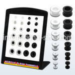 brpg57 tunnels gauges acrylic body jewelry ear lobe