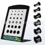 brpg77 tunnels gauges anodized surgical steel 316l ear lobe
