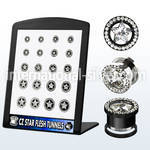 brpg92 tunnels gauges anodized surgical steel 316l ear lobe