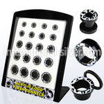 brpg98 tunnels gauges acrylic body jewelry ear lobe