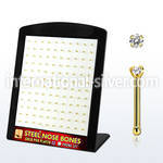 brs125 anodized surgical steel nose bones nose  piercing