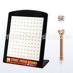 brs129 anodized surgical steel nose bones nose  piercing