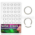 brseg1 seamless segment rings surgical steel 316l ear lobe