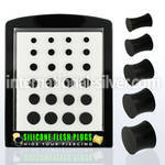 brsipg3 plugs gauges silicon body jewelry ear lobe
