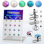 brtsa7 board w titanium g23 dermal anchors w synthetic opal top