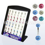 brubn5 belly rings titanium g23 implant grade belly button