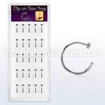 bxcln1 fake illusion hoops surgical steel 316l belly button