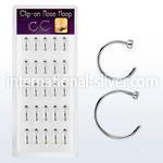 bxcln5 fake illusion body jewelry surgical steel 316l nose