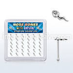 bxsmc36 925 silver nose bones nose piercing
