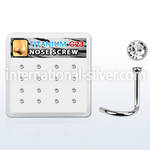 bxuns1 l shape nose studs titanium g23 implant grade nose