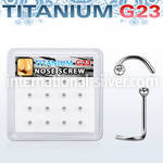bxuns3 titanium g23 nose screws and nose studs nose  piercing