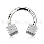 cbesdi4 horseshoes surgical steel 316l belly button