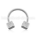 cbesdi horseshoes surgical steel 316l belly button