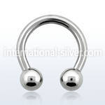 cbr12s horseshoes surgical steel 316l belly button