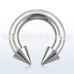 cbrcn6 horseshoes surgical steel 316l belly button