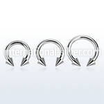 cbrcn8 horseshoes surgical steel 316l belly button