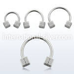 cbsdi horseshoes surgical steel 316l belly button