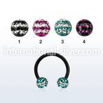 cbtfr5d horseshoes anodized surgical steel 316l belly button