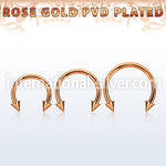 cbttcns horseshoes anodized surgical steel 316l ear lobe