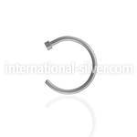 clns fake illusion hoops surgical steel 316l belly button