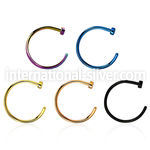 cltns20 fake illusion body jewelry anodized surgical steel 316l nose