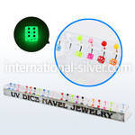 dabndi belly rings surgical steel 316l with acrylic parts belly button