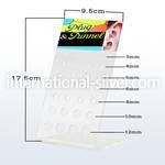 dac30 displays acrylic body jewelry belly button