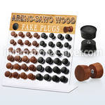 dacb165 cheaters  illusion plugs and tapers organic body jewelry ear lobe