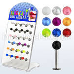dacb72 labrets lip rings surgical steel 316l with acrylic parts labrets chin