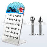 dacb73 labrets lip rings surgical steel 316l labrets chin
