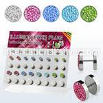 dacb82 cheaters  illusion plugs and tapers surgical steel 316l belly button
