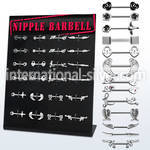 danp2 straight barbells surgical steel 316l nipple