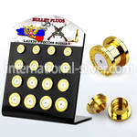 dapg100r plugs gauges anodized surgical steel 316l ear lobe
