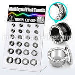 dapg171 tunnels gauges anodized surgical steel 316l ear lobe