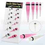 dapg175 tapers acrylic body jewelry ear lobe