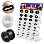 dapg20 tunnels gauges silicon body jewelry ear lobe