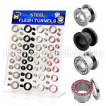 dapg38 tunnels gauges surgical steel 316l ear lobe
