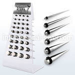 dapg48 tapers surgical steel 316l ear lobe