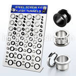 dapg52 tunnels gauges surgical steel 316l ear lobe