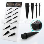 dapg95 tapers organic body jewelry ear lobe