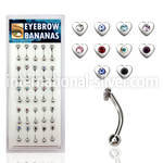 dbnem5 micro curved barbells surgical steel 316l eyebrow