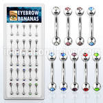 dbnem7 micro curved barbells surgical steel 316l eyebrow