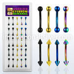 dbnem9 micro curved barbells anodized surgical steel 316l eyebrow