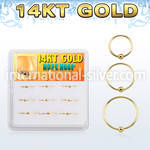 dg14nh1 nose hoop gold nose