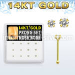 dgnb11 nose bone gold nose
