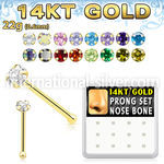 dgnb6 nose bone gold nose